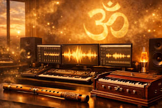 compose meditation mantras, sufi, ghazal, and bhakti devotional music