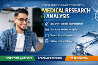 help with medical research and research analysis