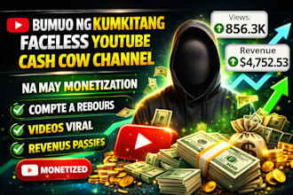 bumuo ng kumikitang faceless youtube cash cow channel na may monetization