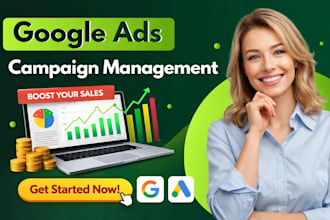 setup and manage a high converting google ads PPC camping