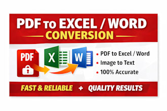 convert scanned PDF to editable excel or word