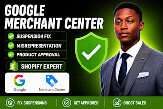 fix google merchant center suspension, misrepresentation and product disapproval