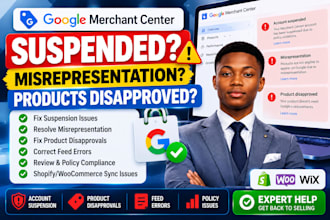 fix google merchant center suspension and product disapprovals