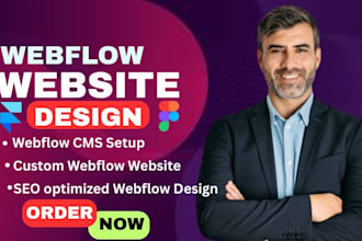 build modern webflow landing page