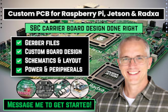 design custom carrier board pcb for raspberry pi cm, nvidia jetson, radxa