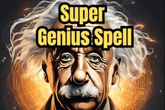 cast genius spell intelligence boost, sharper mind, creativity activation spell