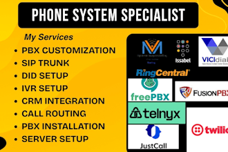 setup asterisk freepbx 3cx fusionpbx vicidial magnusbilling issabel vitalpbx