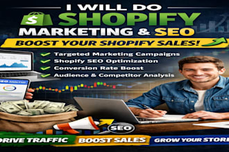 do shopify marketing, shopify promotion to boost shopify sales and shopify SEO