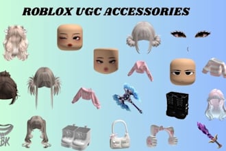 create personalized roblox ugc commission ugc accessories roblox hair ugc assets