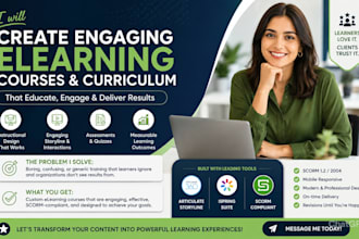 create engaging elearning course and curriculum using articulate, scorm, ispring