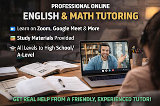 tutor you in english or math
