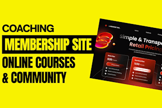 create a coaching membership site with online courses and community