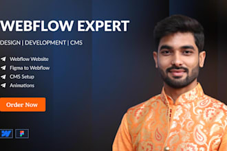 design a high converting webflow website for your saas