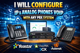 configure IP and analog voip phones with any pbx