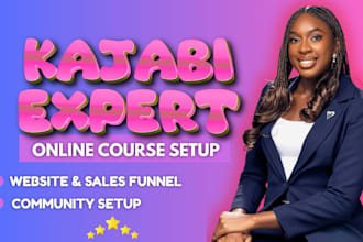 setup kajabi online course kajabi website design kajabi sales funnel