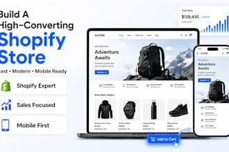 design and develop shopify store for your business