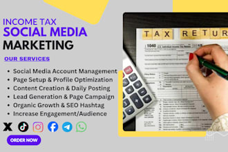 generate income tax leads using meta ads and social media marketing