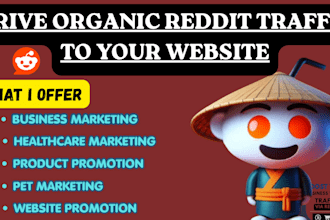 do product marketing for company brand, beauty tools, pet via reddit seo post