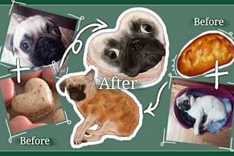 create custom semirealistic pet stickers from your photo