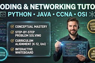 be your professional online tutor for coding and networking