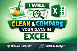 compare, match, and analyze your excel data accurately