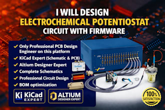 design electrochemical potentiostat circuit with firmware