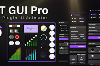 design gui kit for vst audio plugins, remove noise, edit audio with pro plugins