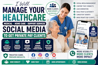 manage your healthcare medical home care social media to get private pay clients