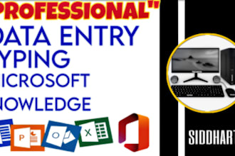 data entry, data typing, excel entries