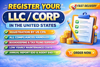 register llc in delaware, wyoming, c corp, s corp, usa tax filing, dissolve llc