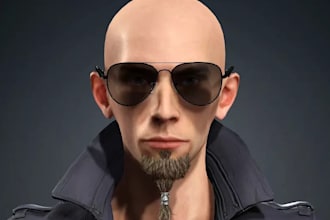 model 3d character, c4d, cc4, retargeting, mmd, vtuber, vrm, gmod, facial rig
