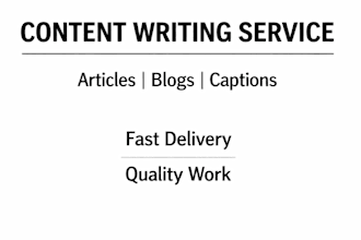 write simple and clear content in english
