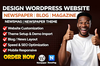 design wordpress newspaper websites blog magazine newsmag theme newspaper theme