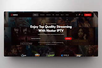 create iptv website wordpress website with SEO, payment gateway and whmcs