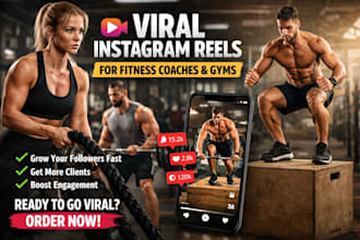 be your fitness social media manager and create viral reels for gym growth