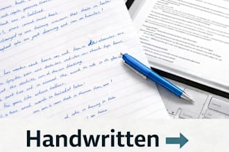 type handwritten notes into clean word or PDF