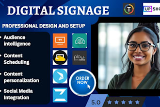 design professional best digital signage software yodeck optisigns screencloud