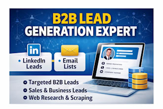 b2b lead generation, linkedin leads, business leads and email list building