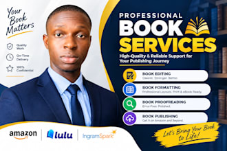 do book editing and formatting, copy edit, proofread and amazon kdp formatting