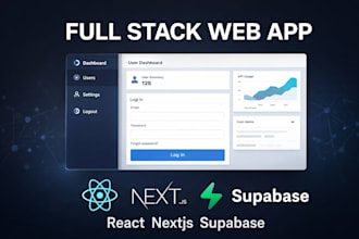 develop a professional web application with authentication