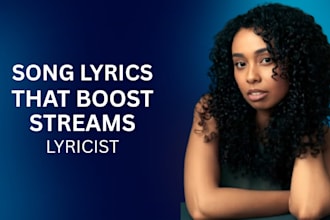 be your female singer vocalist and songwriter for original lyrics
