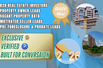 generate verified motivated seller and cash buyer lead for real estate wholesale