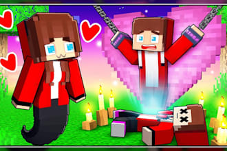 design minecraft thumbnail in 8h