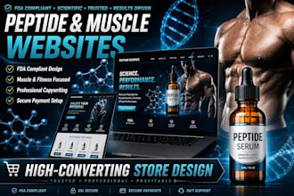 build fda compliant muscle website peptide supply skincare peptide serum website