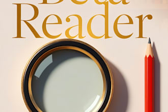 beta read your novel, give honest feedback and reader report