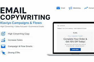 write high converting klaviyo email marketing copy for ecommerce
