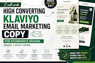 write high converting klaviyo email marketing copy for ecommerce