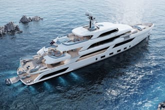 do 3d ship design, motorboat, yacht,  marine vessels, ferry design