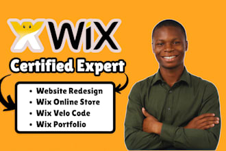 design wix website redesign wix velo code wix portfolio wix online store wix seo
