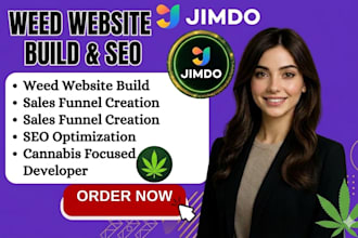 build jimdo strikingly site123 weed website marijuana deutsche sales funnel SEO